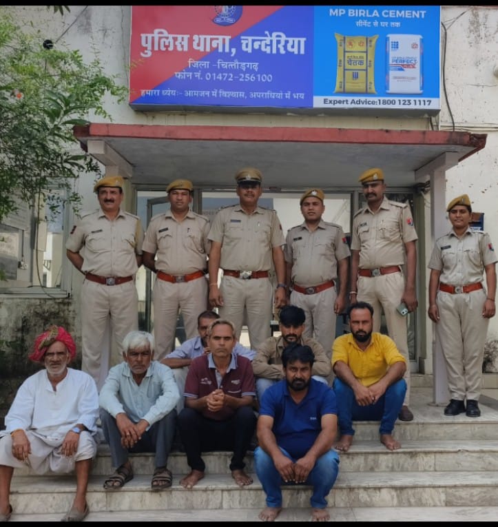 चित्तौड़गढ़ - चित्तौड़ पुलिस ने जिलेभर में दी दबिश, 169 आरोपी किये गिरफ्तार