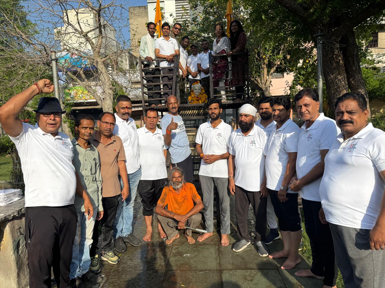 चित्तौड़गढ़ - राणा सांगा पार्क एवं प्रतिमा की हुई सफाई