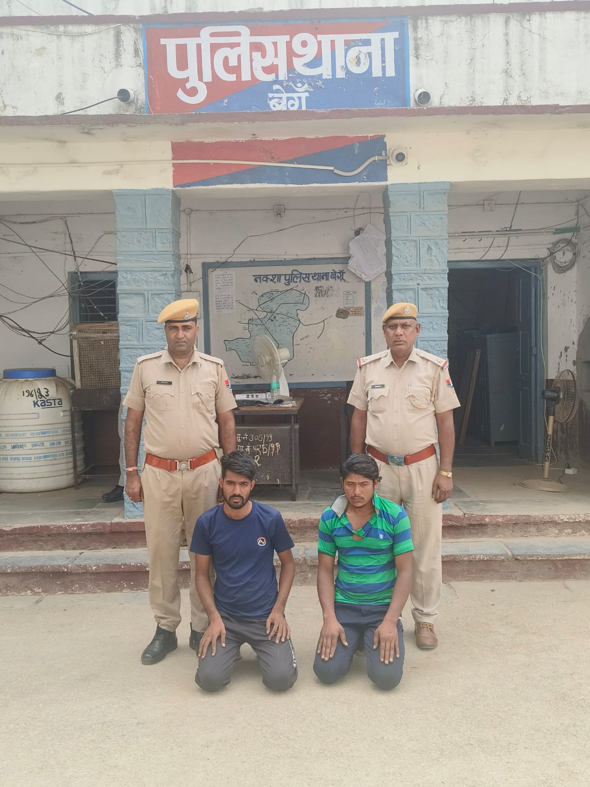 चित्तौड़गढ़ / बेंगू - अपहरण, लूट व फायरिग कर हत्या के प्रयास मे करीब डेढ साल से फरार दो आरोपी गिरफ्तार