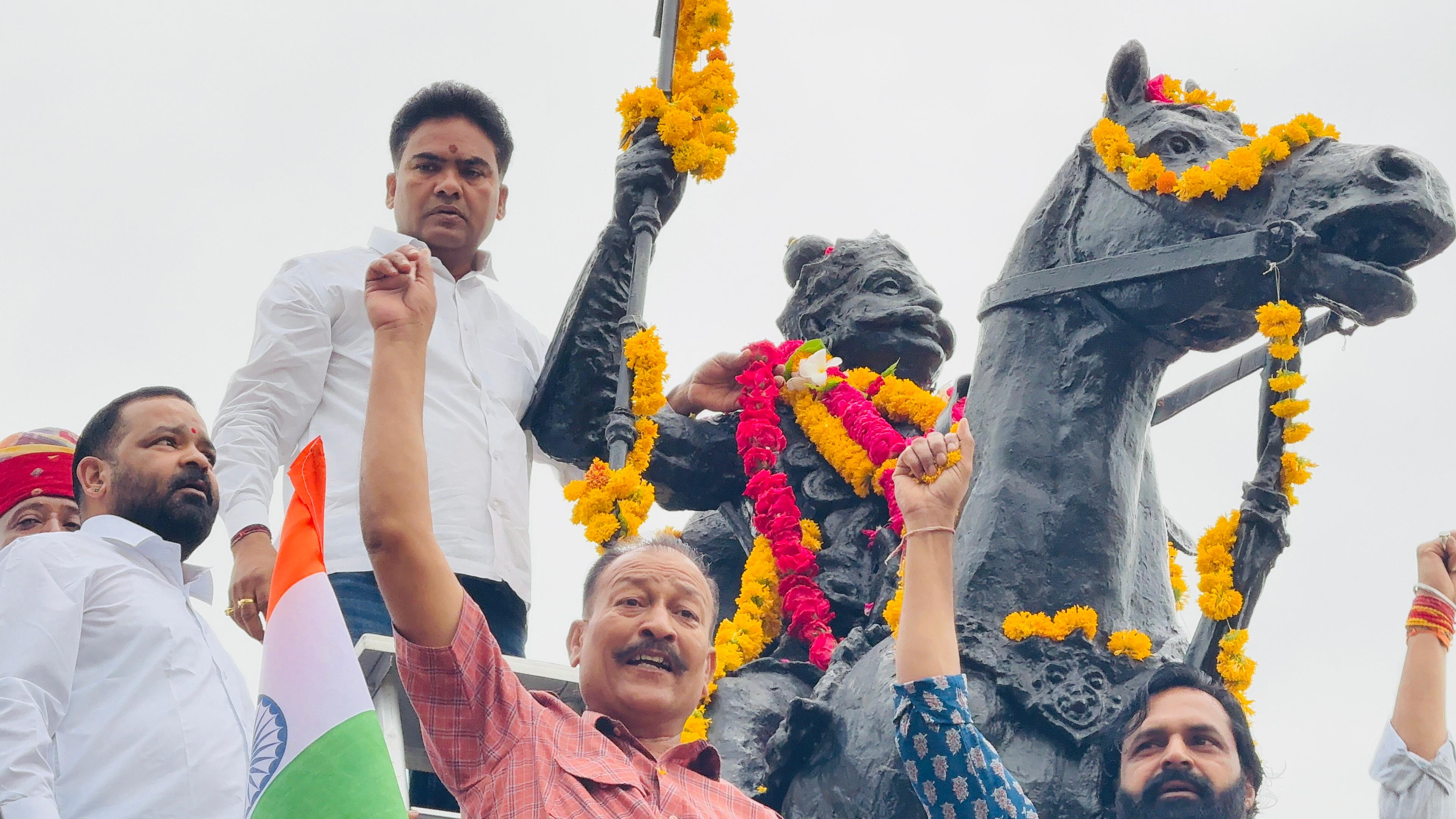 चित्तौड़गढ़ - 485वीं जयंती पर महाराणा प्रताप को किया याद