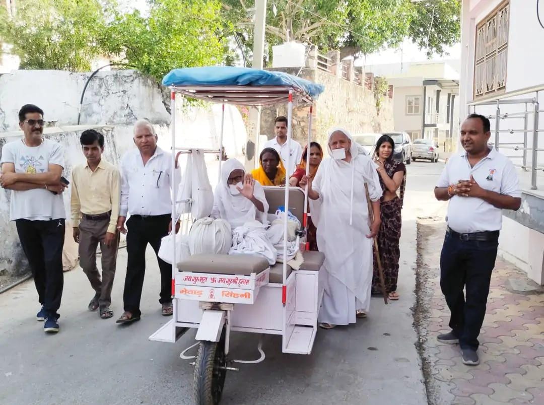 चित्तौड़गढ़ / कपासन - श्रमण संघीय महासाध्वी रमीला कवर जी का जुलूस के साथ हुआ नगर प्रवेश