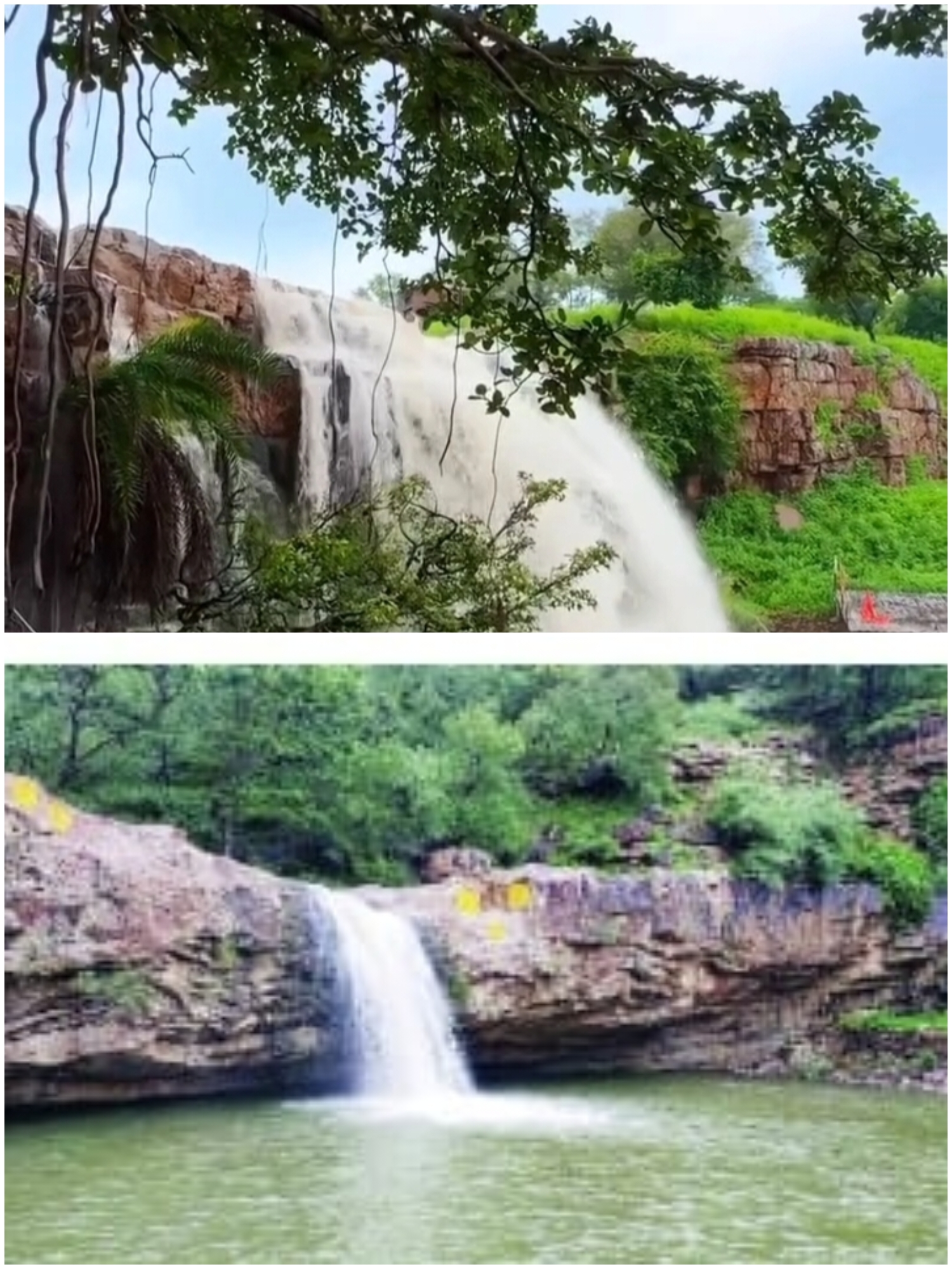 चित्तौड़गढ़ / बस्सी - बस्सी में पहली ही बारिश से झरनों में आई रौनक, निलिया और झरिया महादेव का झरना शुरू