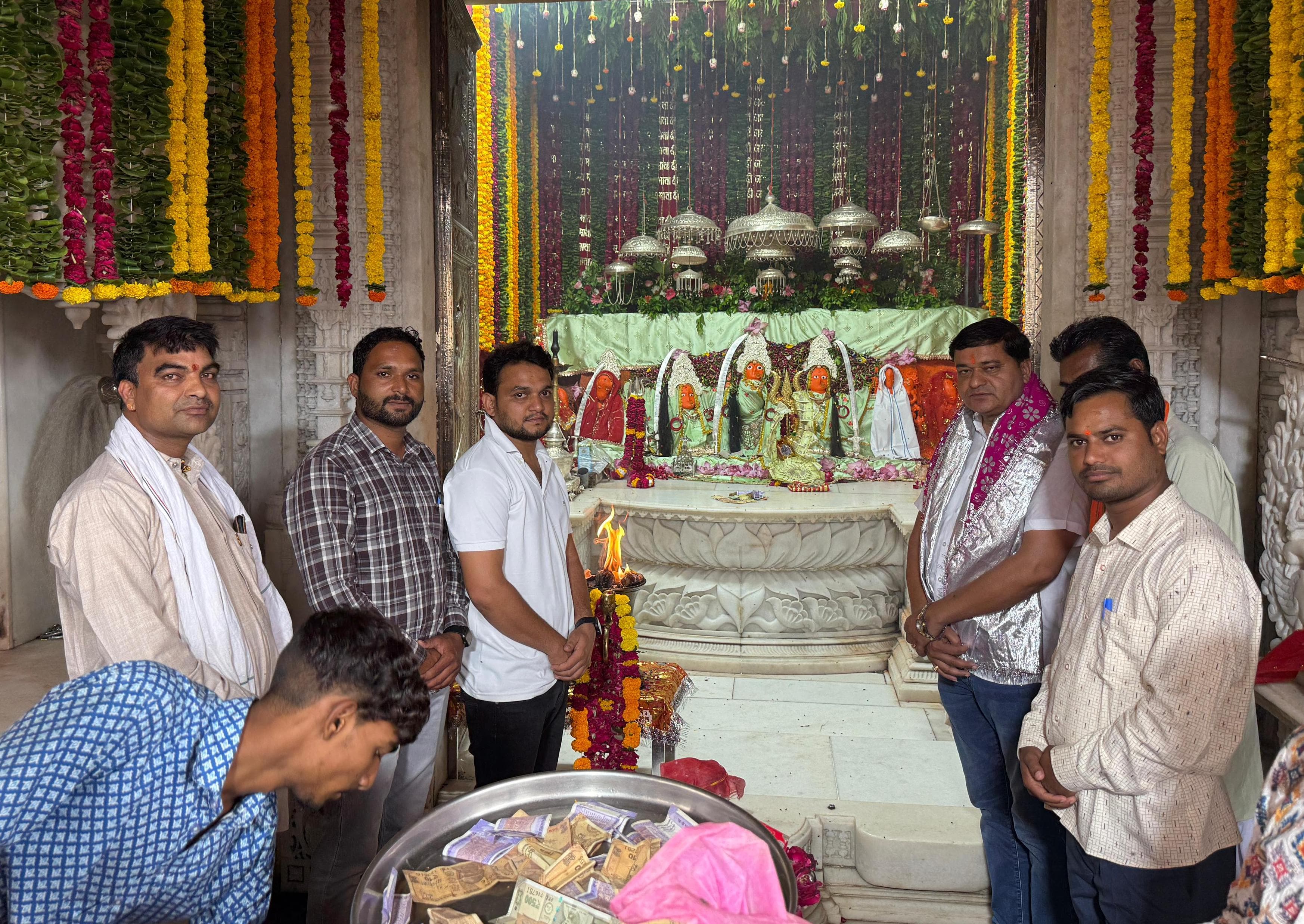 चित्तौड़गढ़ / निम्बाहेड़ा - प्रसिद्ध शक्तिपीठ जोगणिया माता के जिला प्रमुख ने किए दर्शन