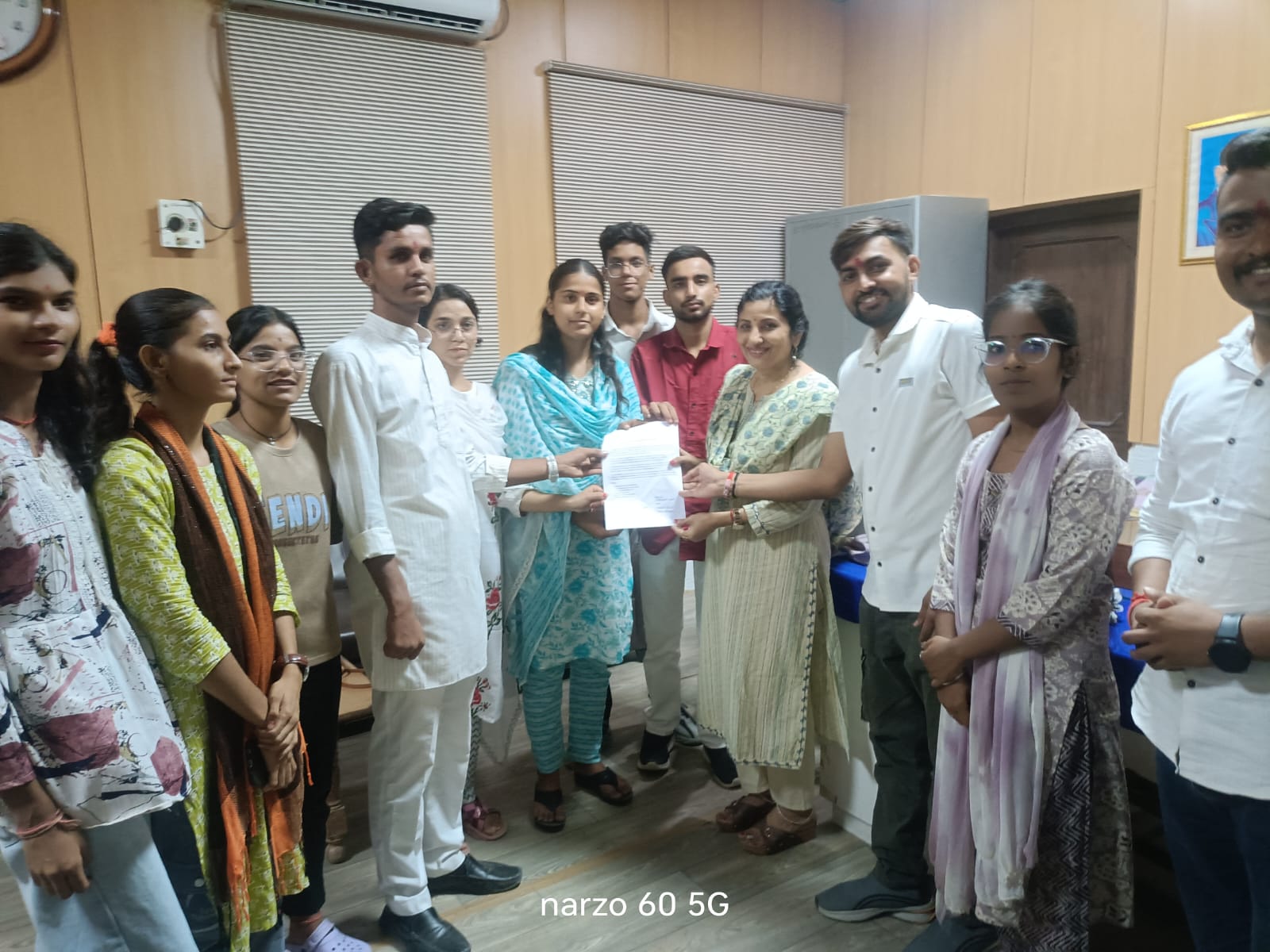 बांगड़ महाविद्यालय जल संकट को लेकर ABVP ने सौंपा ज्ञापन