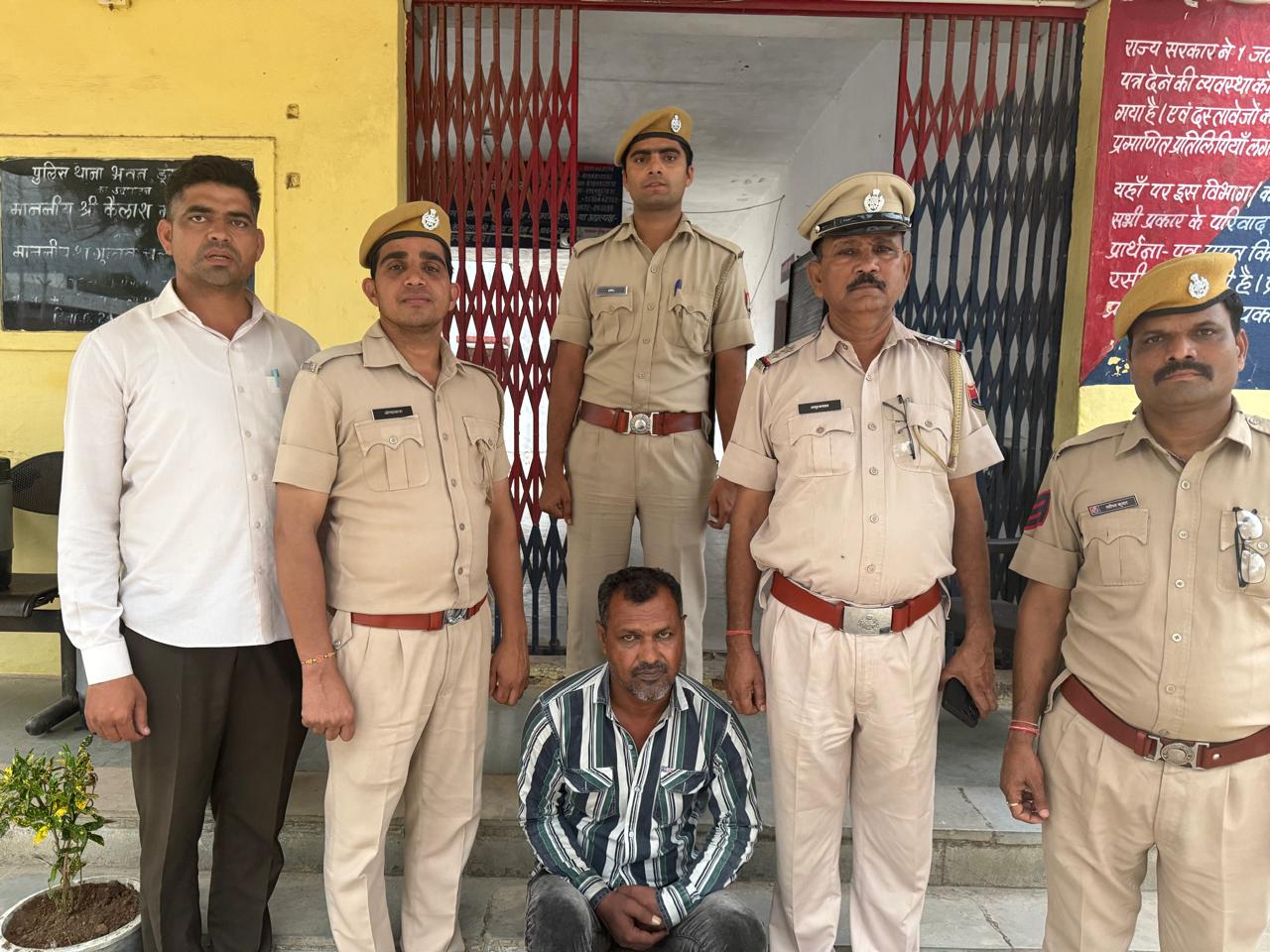 चित्तौड़गढ़ / डूंगला - शांति भंग करने व आर्म्स एक्ट में एचएस गिरफ्तार