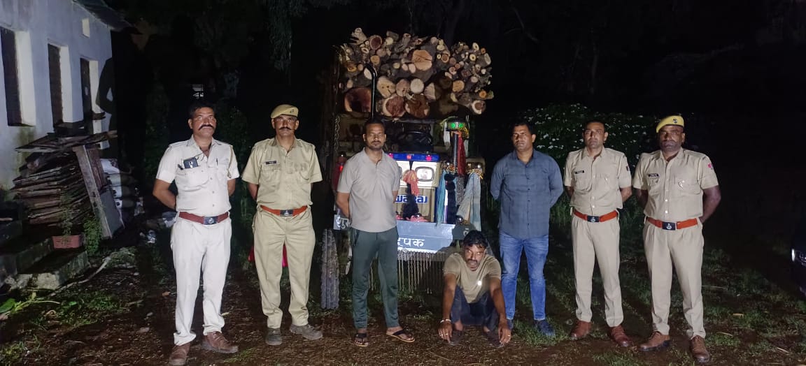 चित्तौड़गढ़ / बस्सी - वन विभाग की कार्रवाई: जंगल से लकड़ी चोरी कर ले जा रहे ट्रैक्टर-ट्रॉली जब्त, 81 हजार रुपये का जुर्माना वसूला