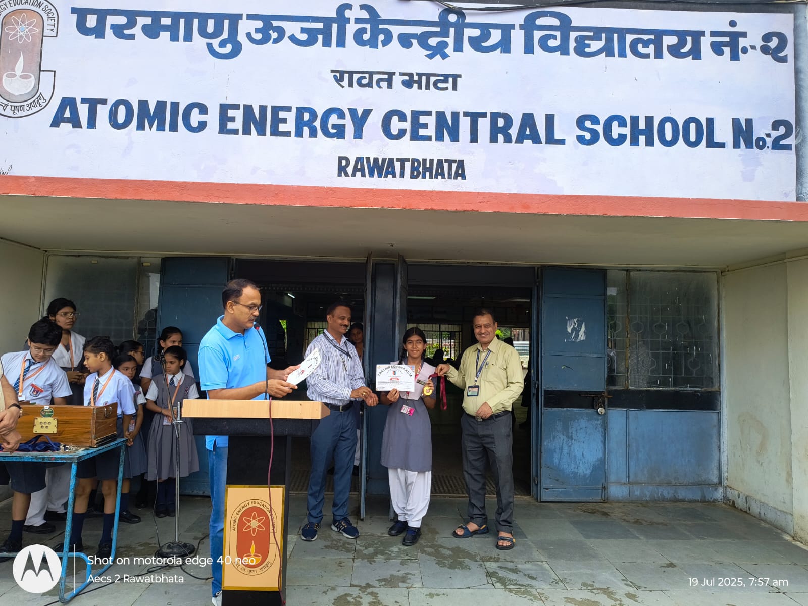 चित्तौड़गड़  - परमाणु ऊर्जा केंद्रीय विद्यालय में ग्रीन ओलंपियाड व एनसीसी कैडेट्स का सम्मान, अंग्रेजी आशु भाषण प्रतियोगिता का आयोजन भी हुआ