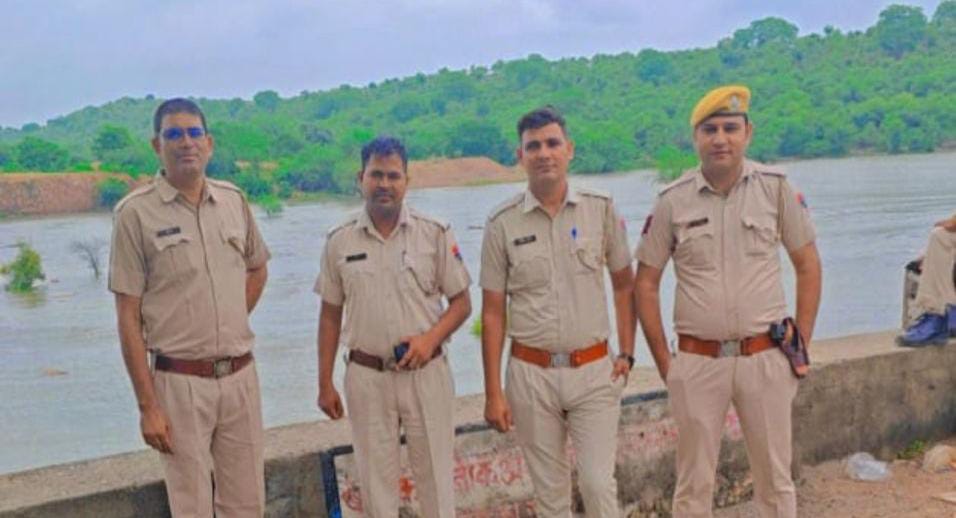 चित्तौड़गढ़ / बस्सी -  नीलिया महादेव और बस्सी टुकड़ा माता बांध पर पुलिस तैनात, झरनों में नहाने पर पाबंदी