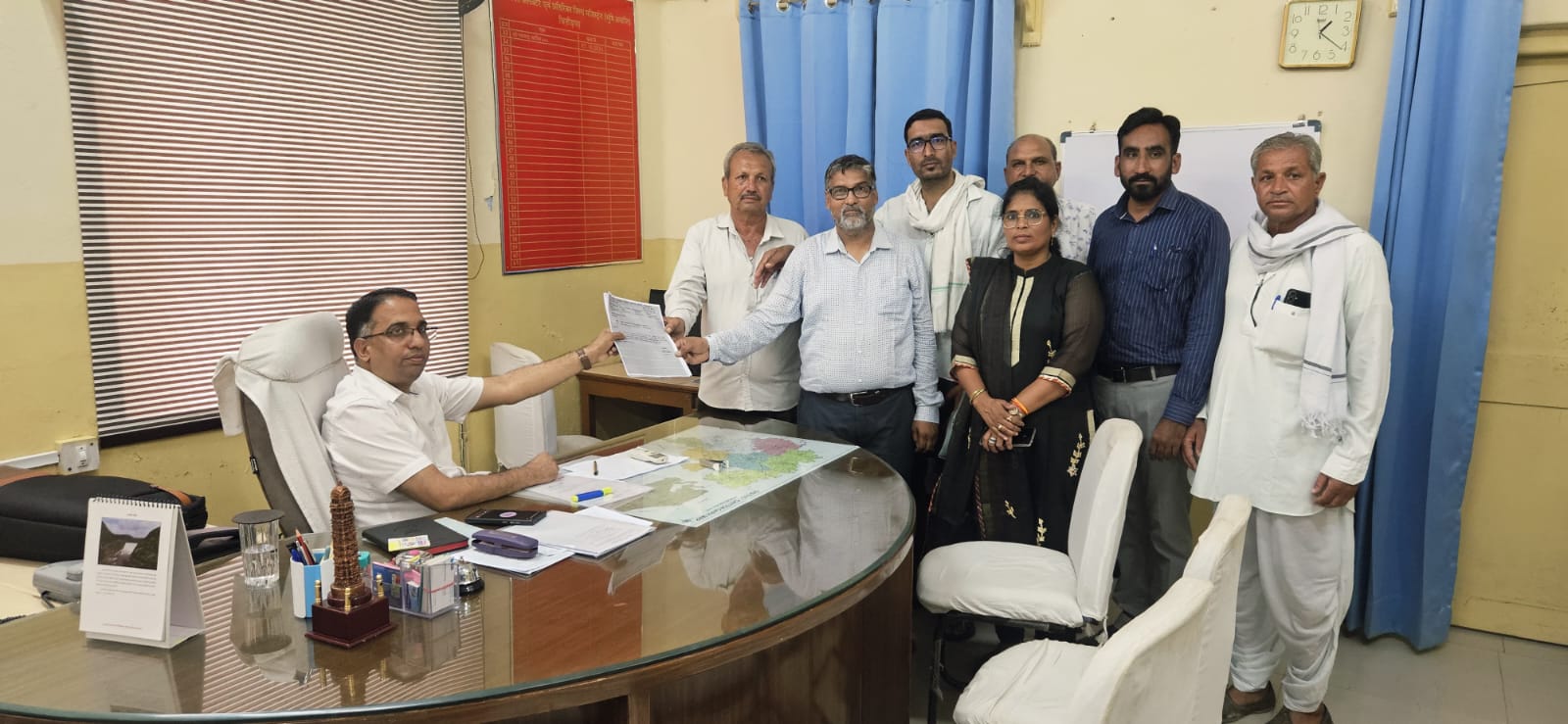 चित्तौड़गढ़ / अकोला -  11 सूत्री मांगों को लेकर कृषि विभाग के कार्मिकों ने दिया ज्ञापन