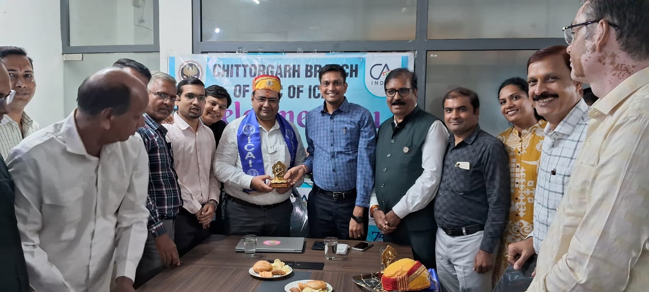  चित्तौड़गढ़ - चित्तौड़गढ़ ब्रांच पर सीसीएम सदस्यो का किया स्वागत