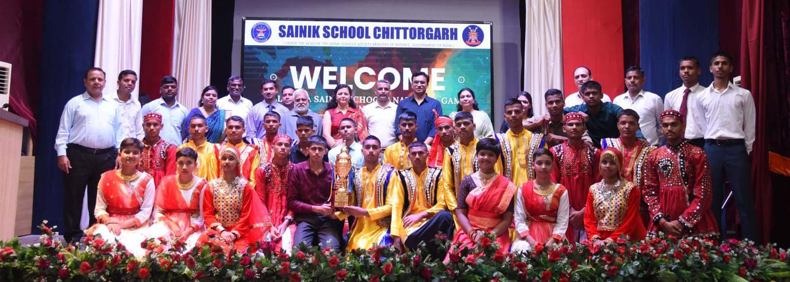  चित्तौड़गढ़ - अखिल भारतीय सैनिक स्कूल राष्ट्रीय खेल समूह-सी और सांस्कृतिक मीट धूमधाम के साथ संपन्न
