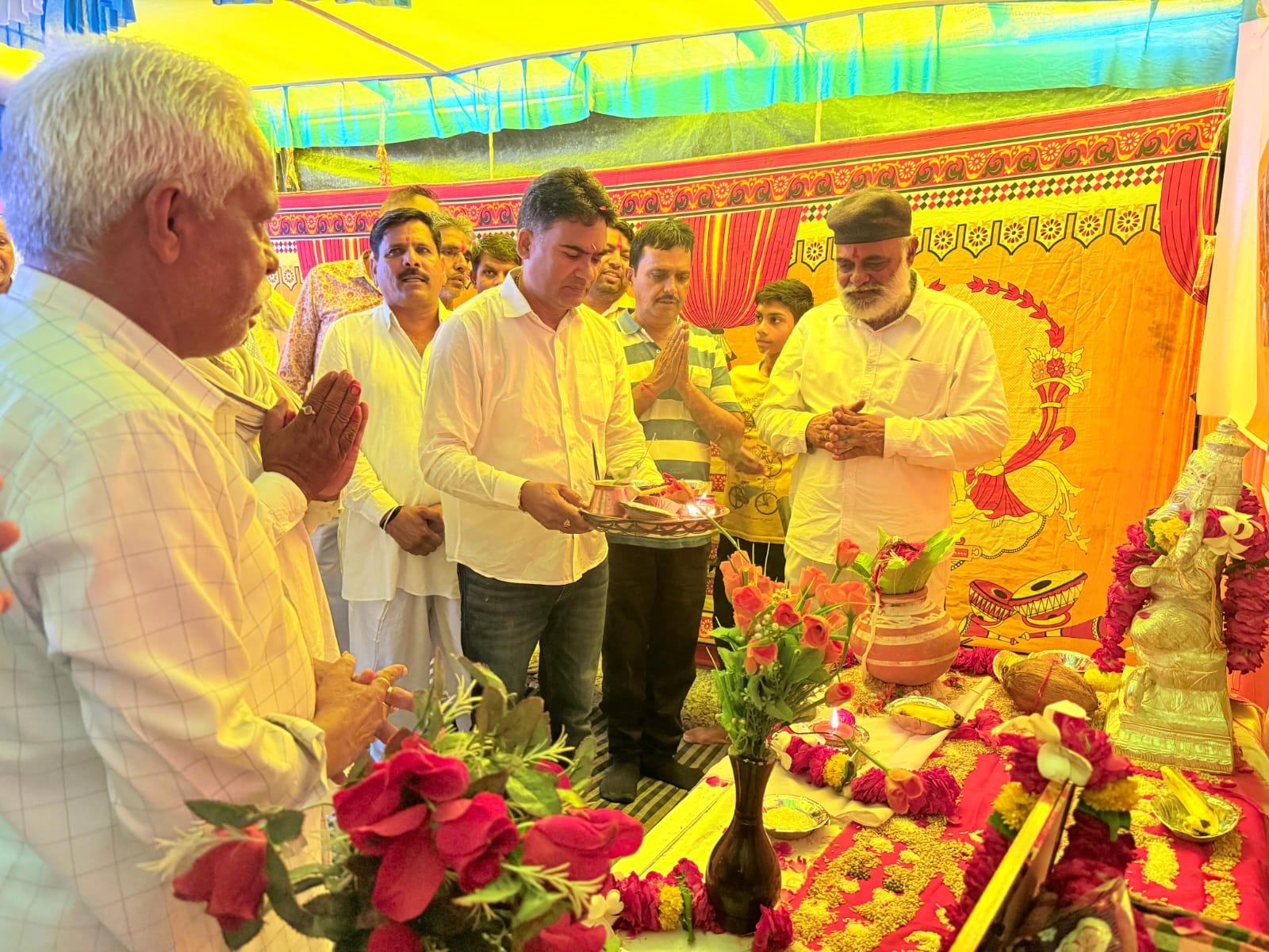  चित्तौड़गढ़ - विधायक आक्या ने राम रसोड़ा का विधि-विधान के साथ किया शुभारंभ