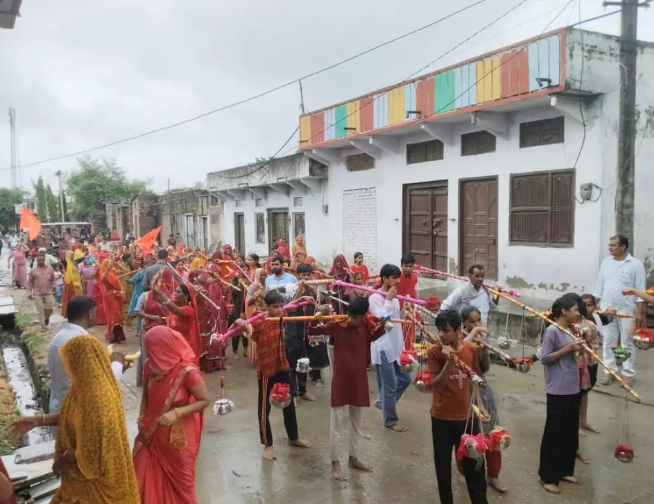 चित्तौड़गढ़ / कपासन - पांडोली स्टेशन में पहली बार कांवड़ यात्रा का हुआ आयोजन 