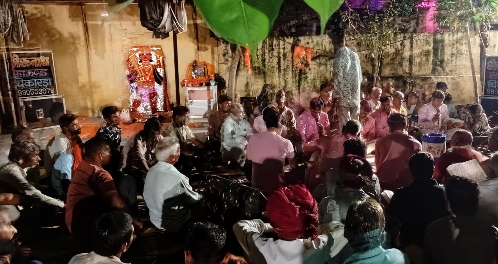 चित्तौड़गढ़ / चिकारड़ा  - पुलिस चौकी स्थित हनुमान मंदिर पर हुआ सुंदरकांड पाठ का आयोजन
