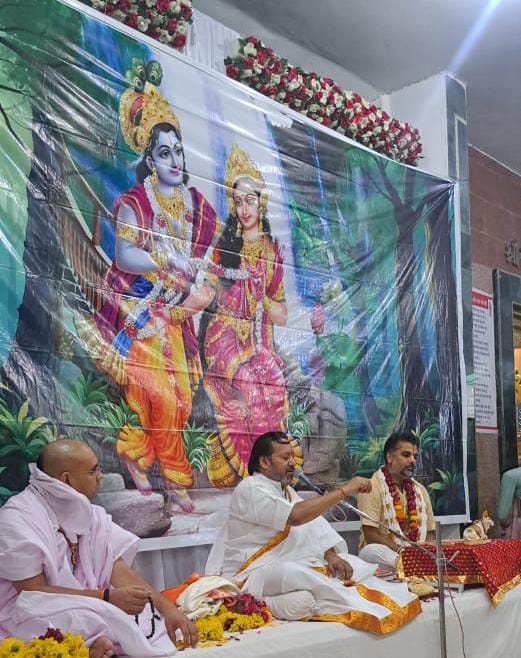  चित्तौड़गढ़ - तीन संतों के समागम से मधुवन हाथीकुण्ड मंदिर में सजी भक्ति की अनूठी छटा