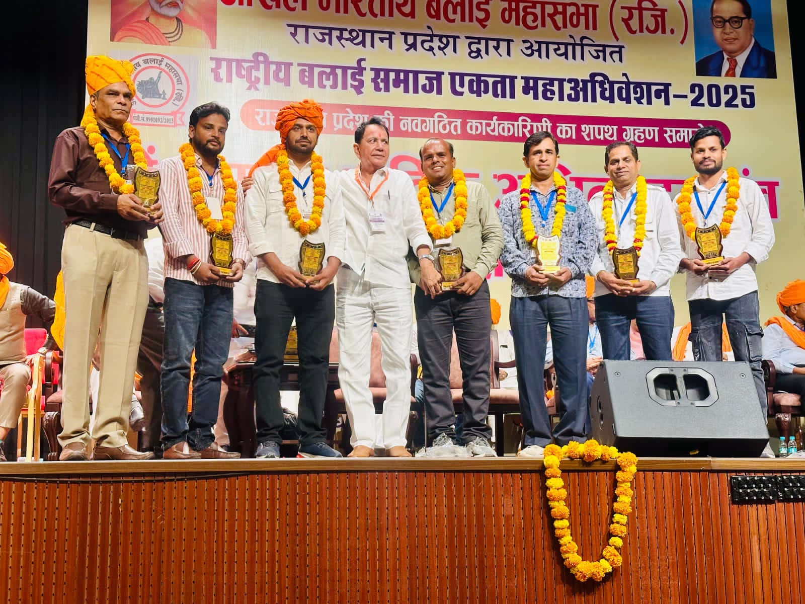 चित्तौड़गढ़ -  श्रेष्ठ कार्यों पर सालवी महासभा का जयपुर में हुआ सम्मान