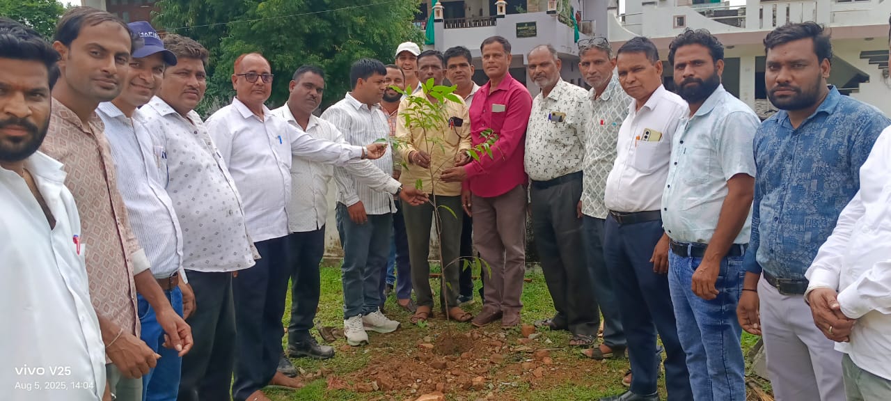 चित्तौड़गढ़ - एक पेड़ माँ के नाम अभियान में जन्मदिन पर किया पौधारोपण