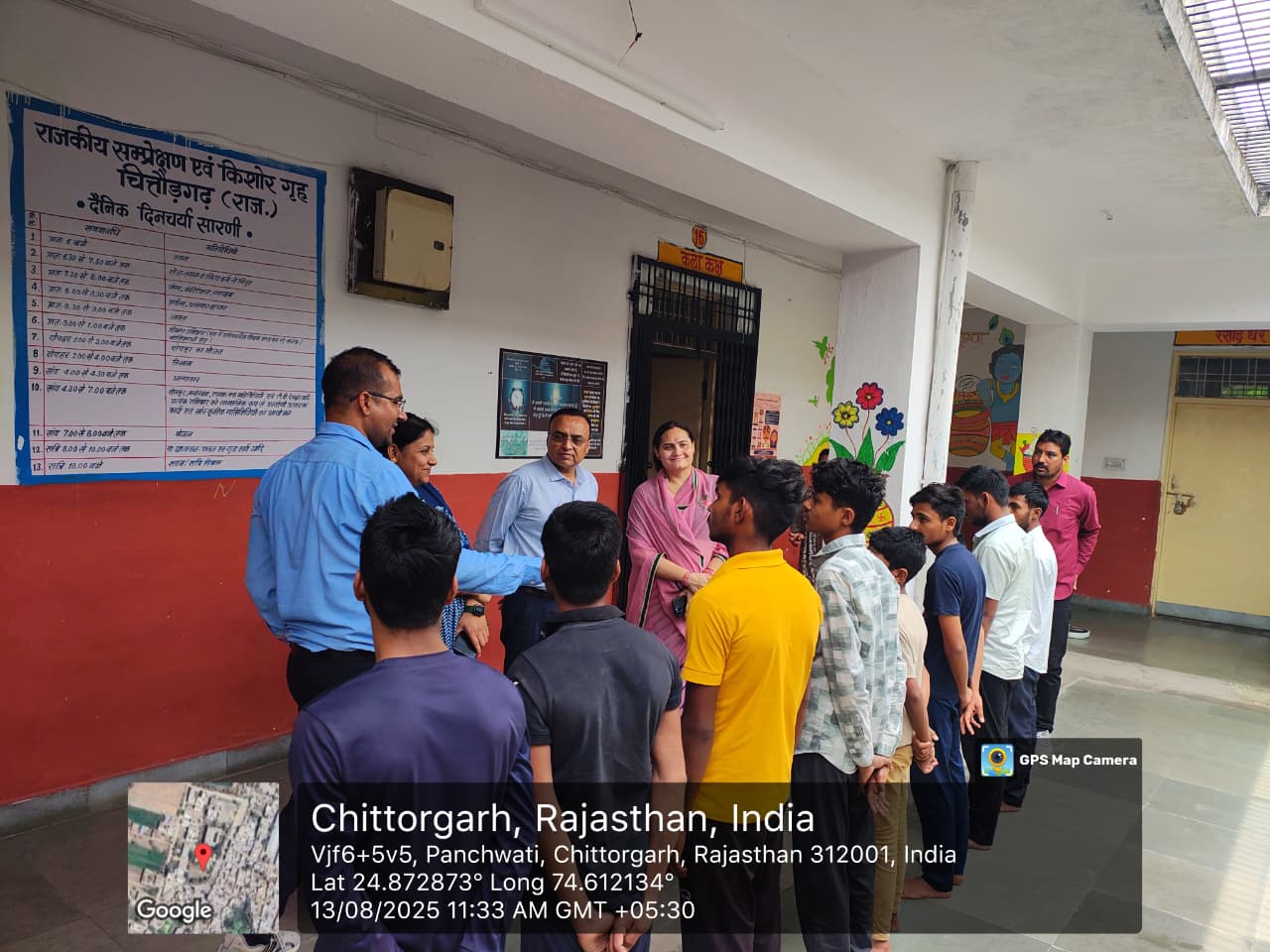 चित्तौड़गढ़ - राजकीय किशोर एवं सम्प्रेक्षण गृह का जिला विधिक सेवा प्राधिकरण ने किया निरीक्षण