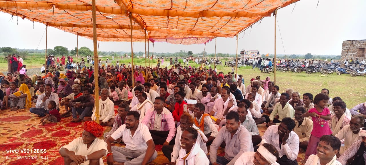 चित्तौड़गढ़ / कनेरा - विश्व आदिवासी दिवस पर कनेरा घाटा में निकली शोभायात्रा, सभा का हुआ आयोजन