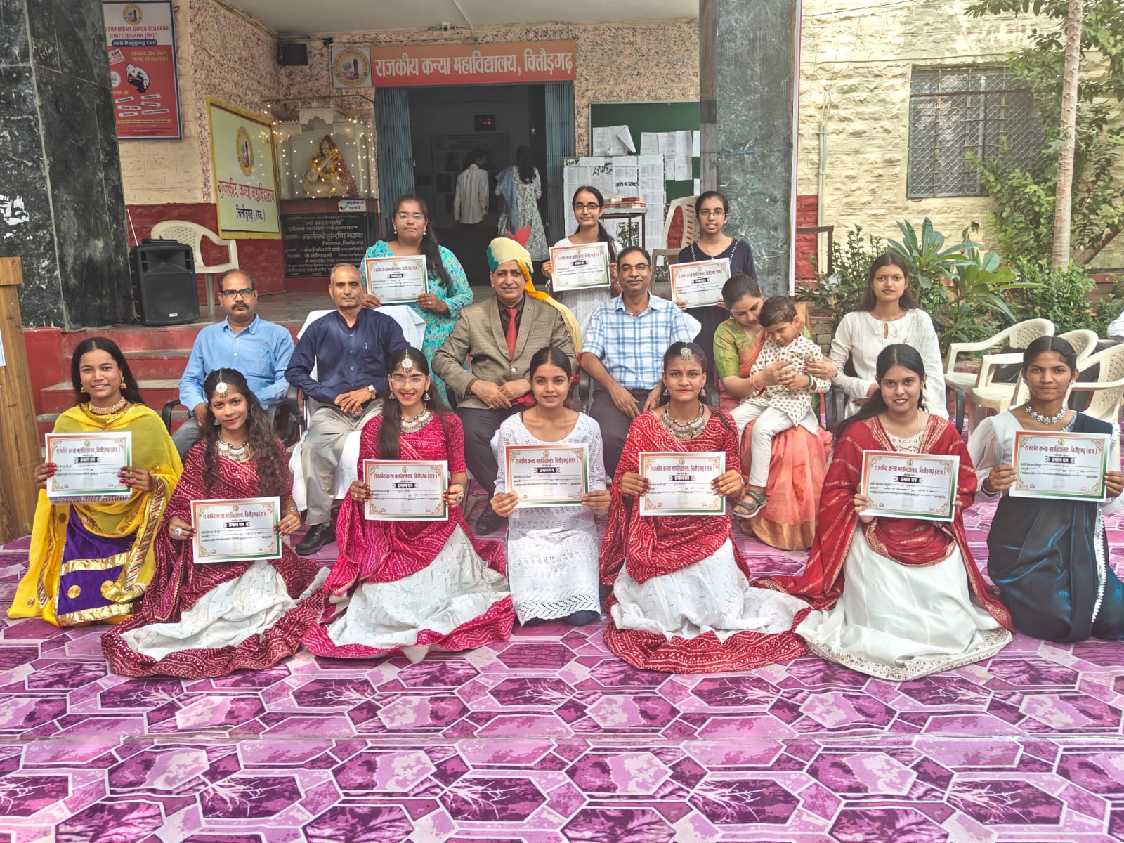 चित्तौड़गढ़ - कन्या महाविद्यालय में हर्षोल्लास के साथ मनाया स्वतंत्रता दिवस