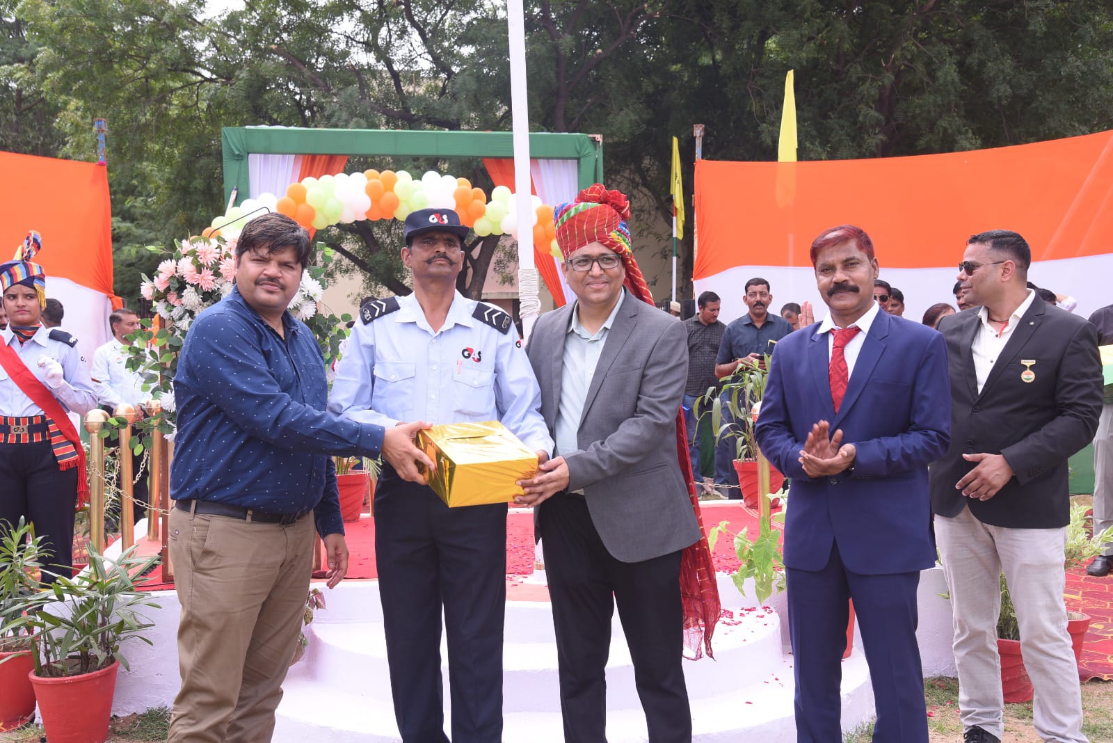  चित्तौड़गढ़ -  चन्देरिया लेड जिंक स्मेल्टर के जिंक नगर में 79वां स्वतंत्रता दिवस हर्षोल्लास से मनाया 