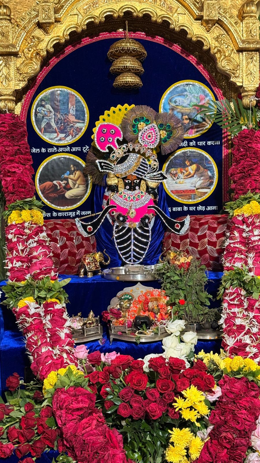  चित्तौड़गढ़ - जन्माष्टमी पर फूलों से सजा सांवलिया धाम, दर्शन के लिए पहुंचे लाखों श्रद्धालु