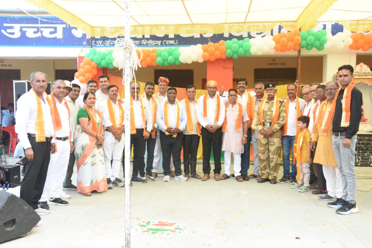  चित्तौड़गढ़ / चिकाराड़ा -  चिकारड़ा में हर्षोल्लास के साथ मनाया स्वतंत्रता दिवस