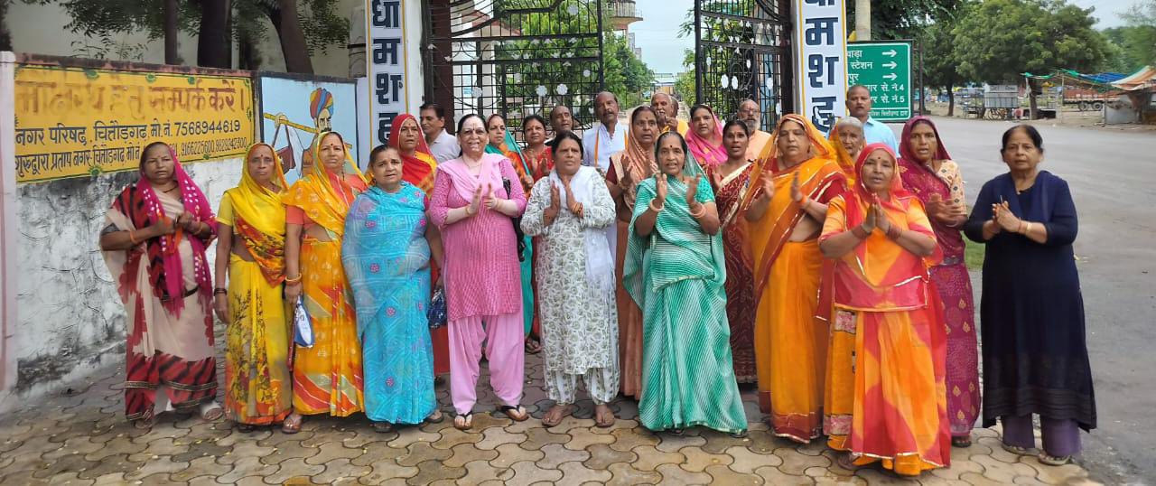 चित्तौड़गढ़ - मोक्षधाम में हरिनाम संकीर्तन के साथ प्रभातफेरी का आयोजन  