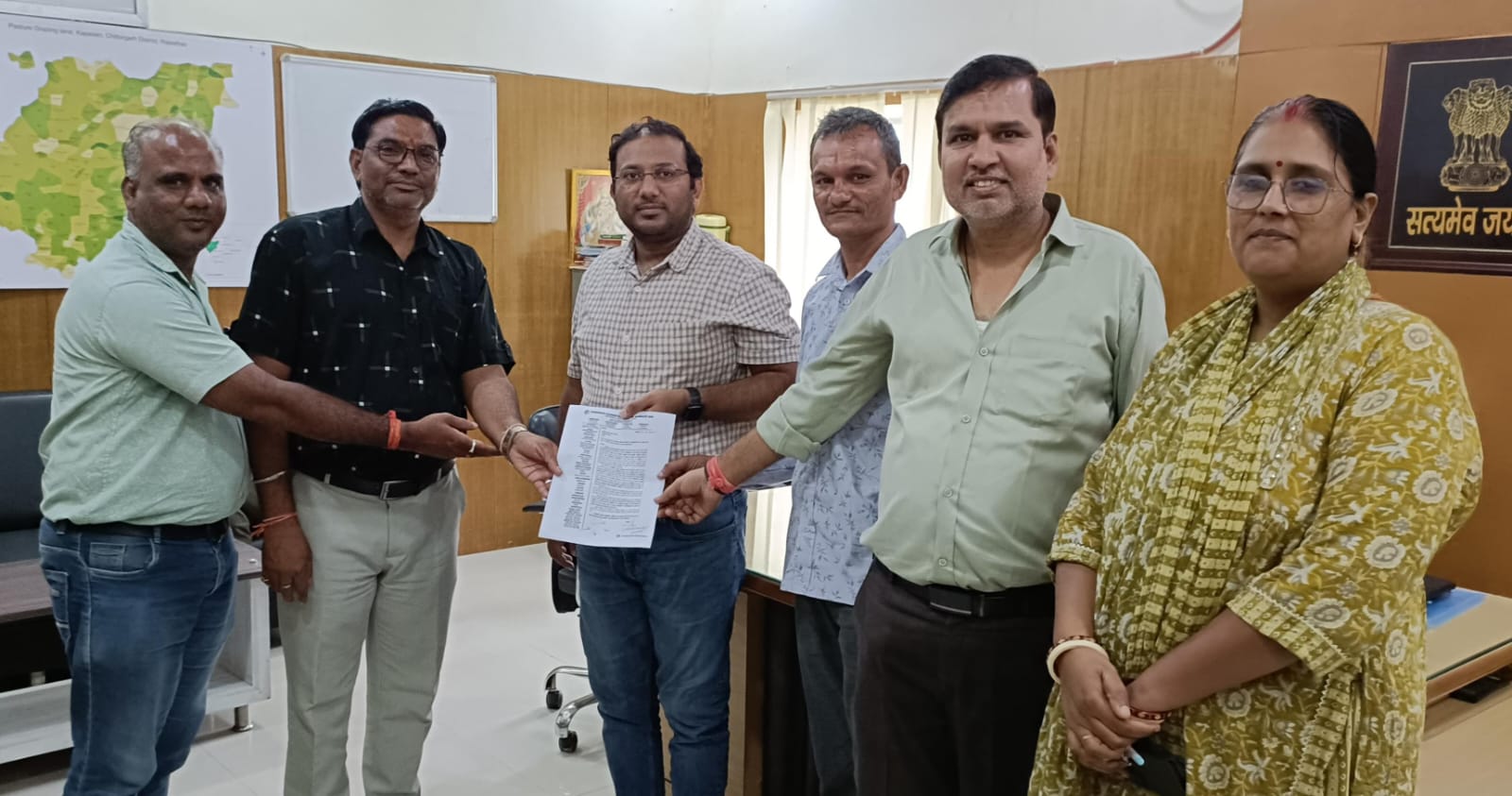 चित्तौड़गढ़ / कपासन - लालसोट तहसील कार्यालय हमले के खिलाफ कठोर कार्यवाही की मांग