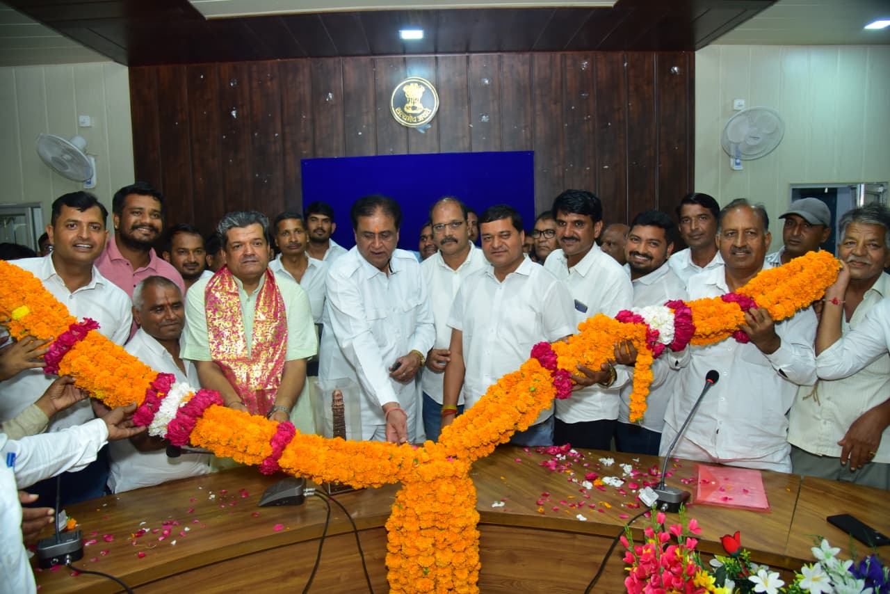 चित्तौड़गढ़ / निंबाहेड़ा -  खाद्य में आपूर्ति मंत्री गोदारा का निंबाहेड़ा में हुआ भव्य स्वागत अभिनंदन