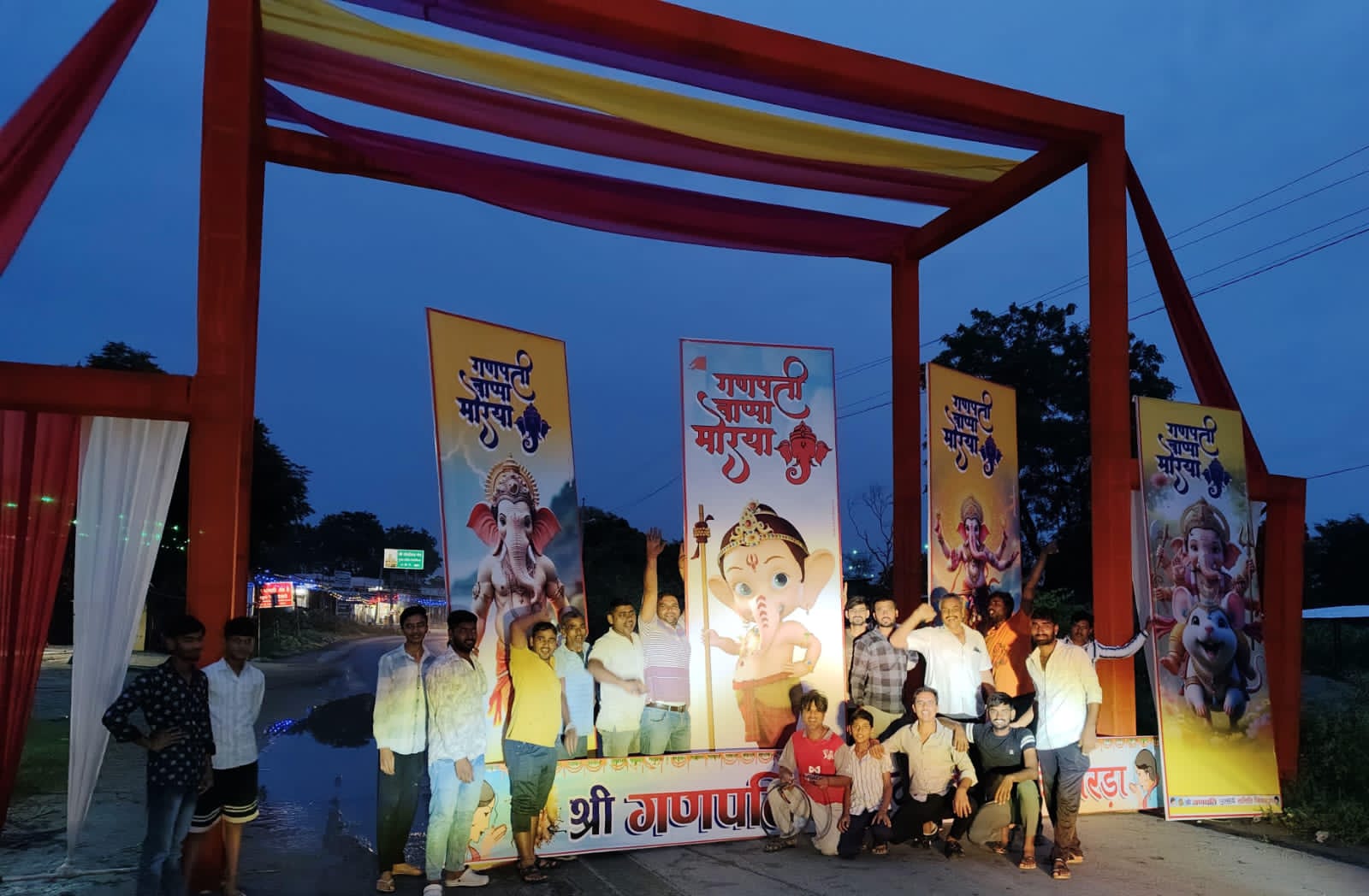 चित्तौड़गढ़ / चिकारड़ा  - दस दिवसीय गणपति महोत्सव को लेकर तैयारियां अंतिम चरण में 
