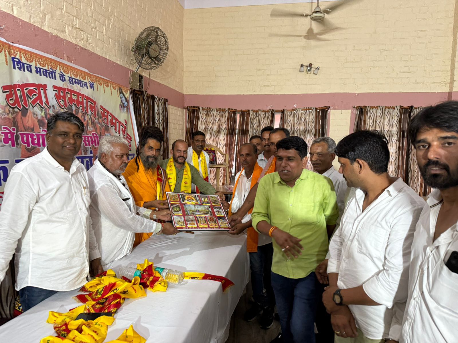 चित्तौड़गढ़ - विभिन्न कावड़ यात्राओं की आयोजन समिति का किया स्वागत
