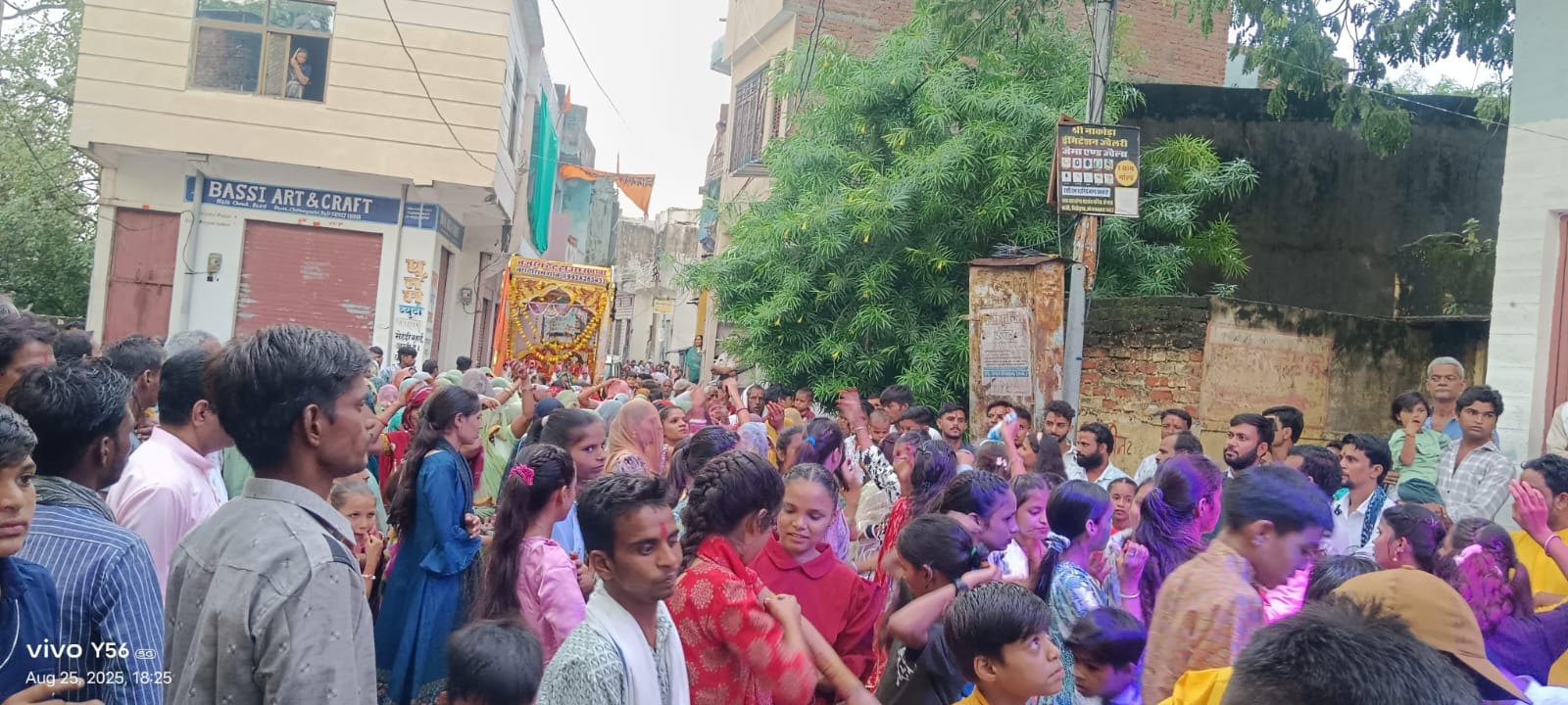  चित्तौड़गढ़ / बस्सी - लोक देवता रामदेव के जन्मोत्सव पर निकाली शोभायात्रा