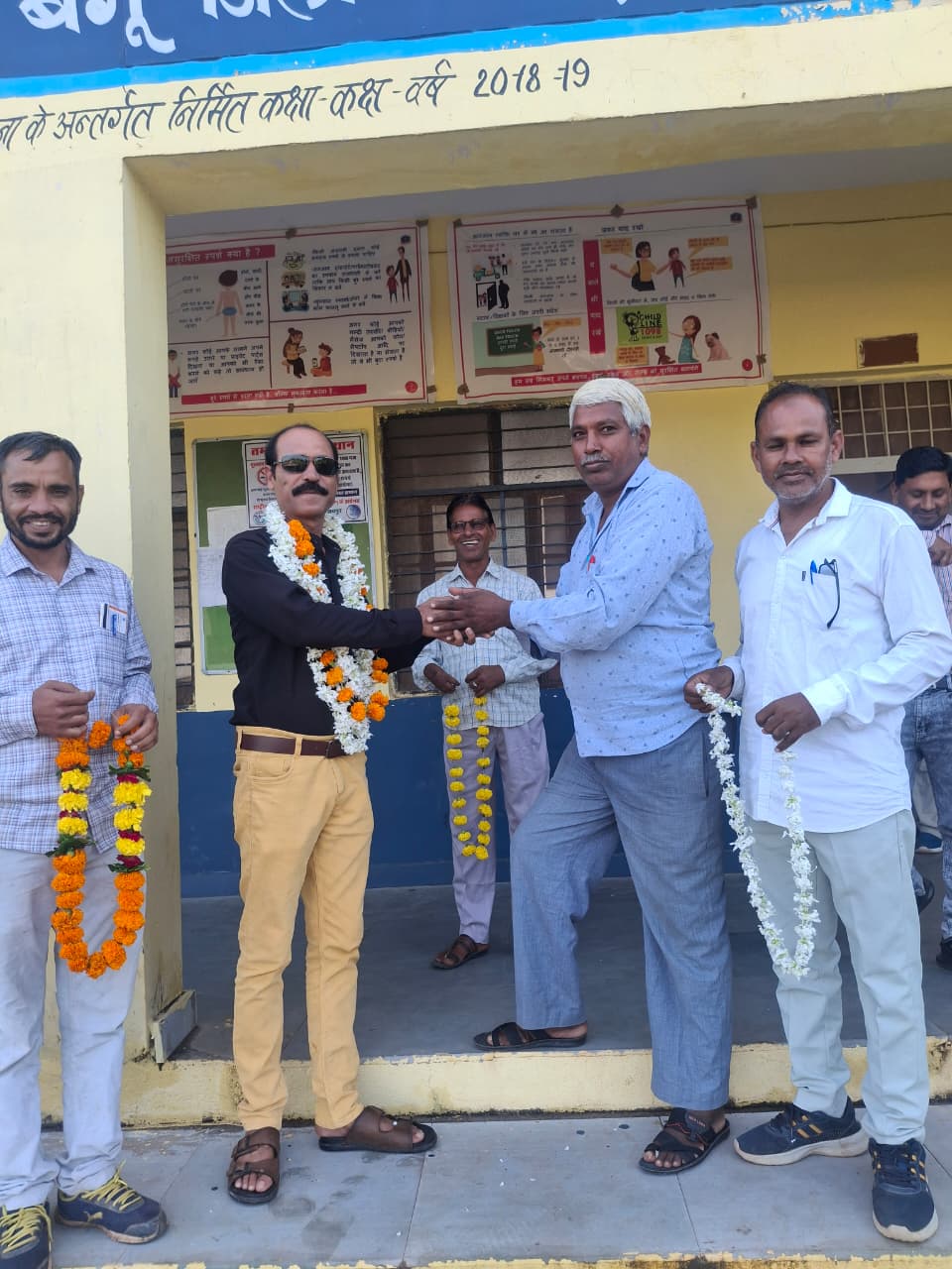 चित्तौड़गढ़ - प्राथमिक शिक्षक संघ जिलाध्यक्ष का किया स्वागत