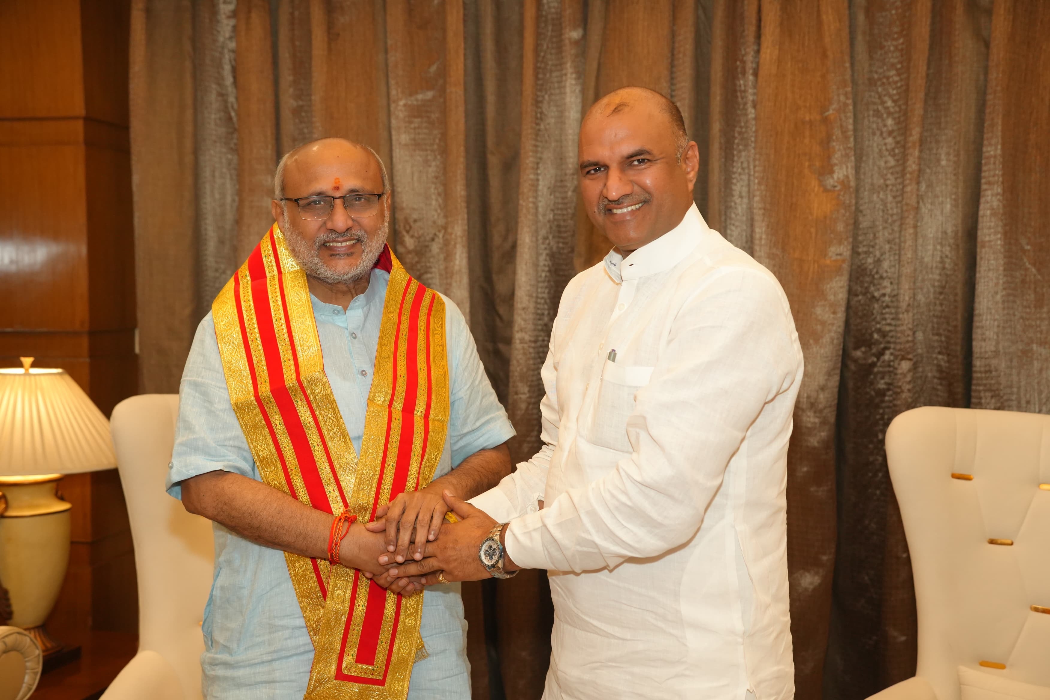 चित्तौड़गढ़ - सांसद जोशी ने नवनिर्वाचित उपराष्ट्रपति से मुलाकात कर दी शुभकामनाएं