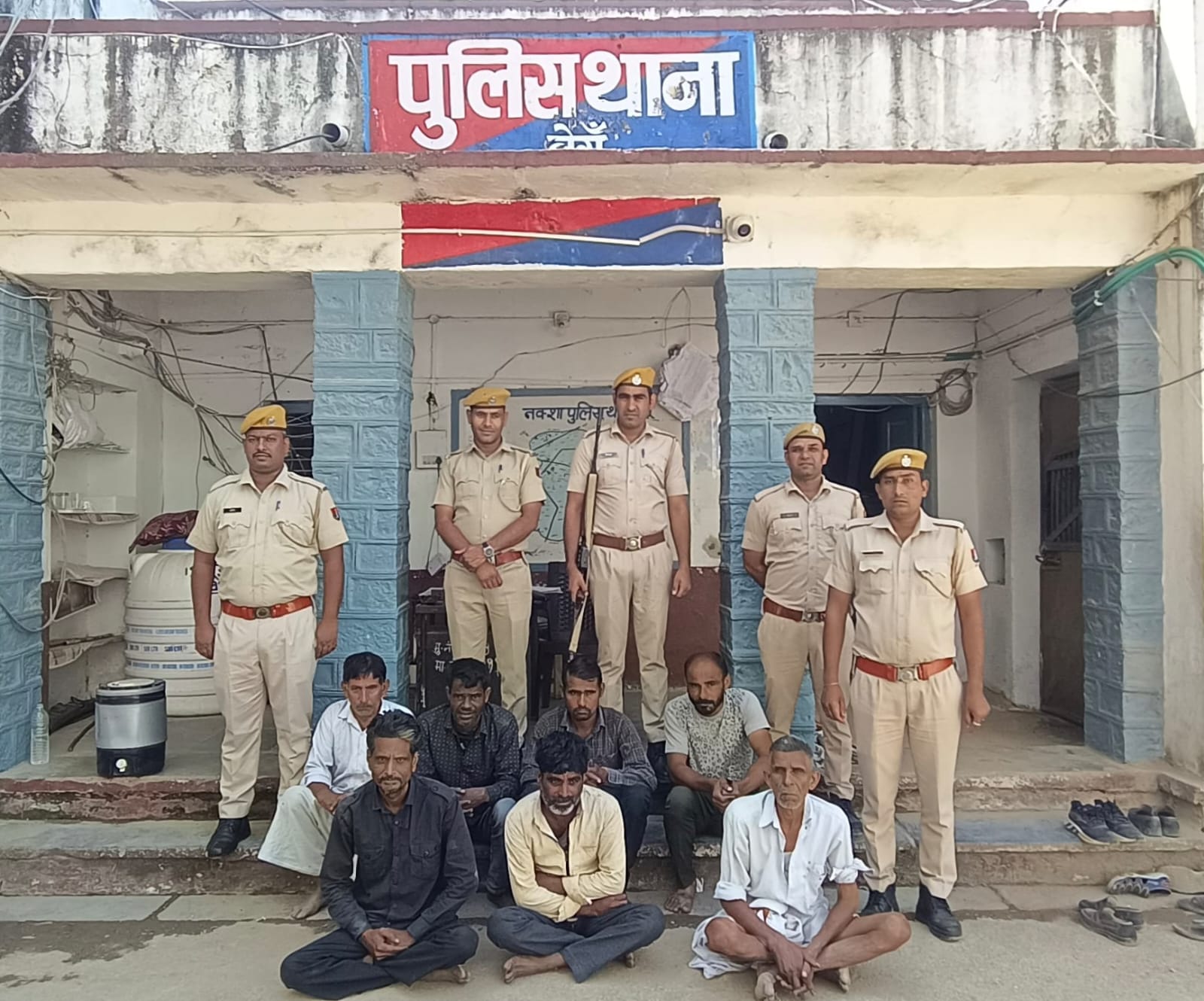 चित्तौड़गढ़ / बेगूं - ऑपरेशन सुदर्शन चक्र के तहत बेगूं पुलिस ने 7 स्थाई वारंटियों को किया गिरफ्तार
