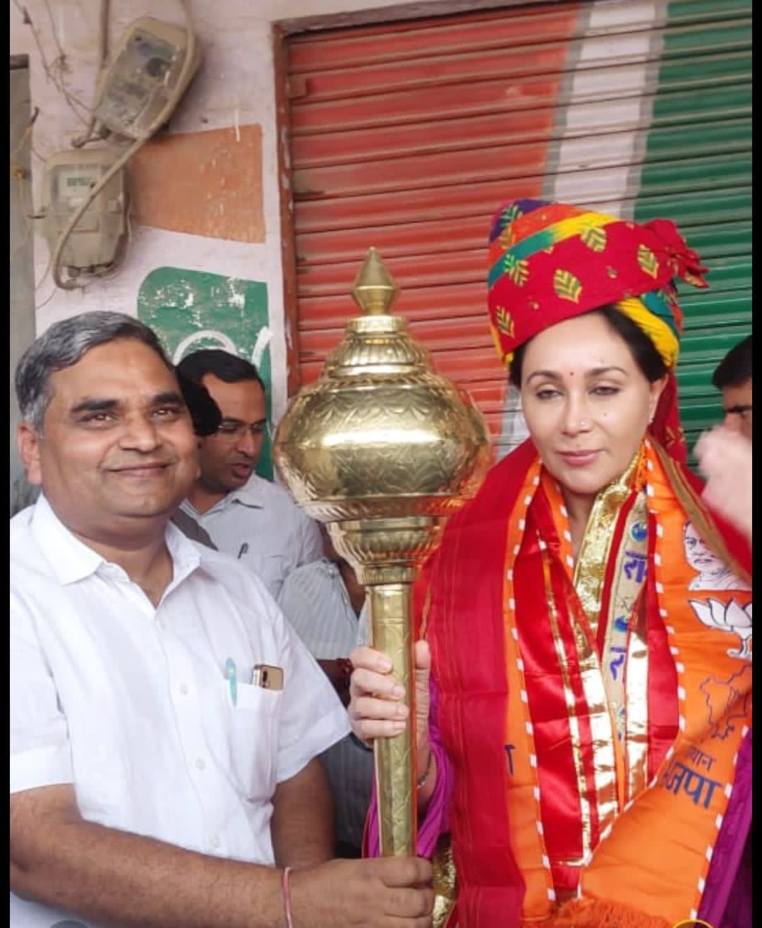 चित्तौड़गढ़ / डूंगला - डूंगला में डिप्टी सीएम दियाकुमारी का किया स्वागत