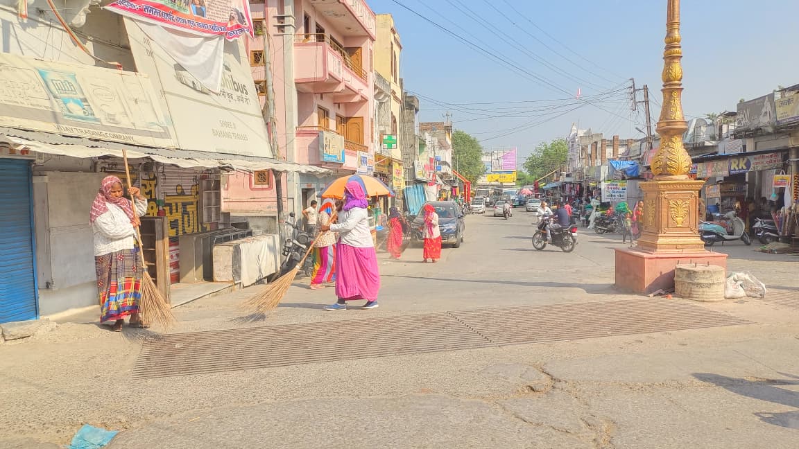 चित्तौड़गढ़ / कपासन  - शुभ दिवाली अभियान के तहत सफाई अभियान का शुभारंभ