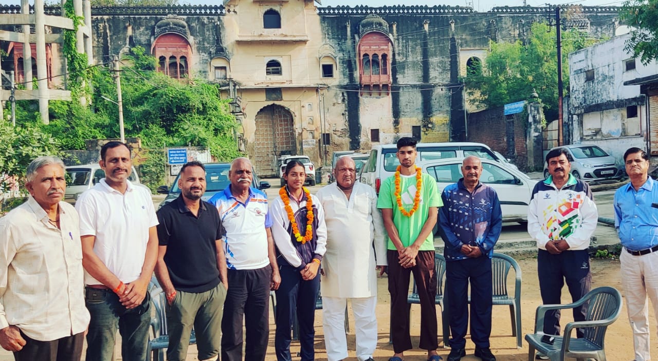 चित्तौड़गढ़ - अन्वी और मोहित का भारतीय वॉलीबॉल कैंप में चयन