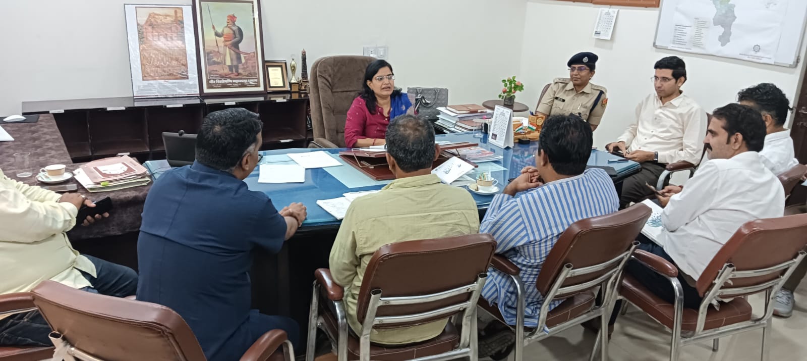 चित्तौड़गढ़ - वंदे मातरम@150 कार्यक्रम की तैयारियों की समीक्षा