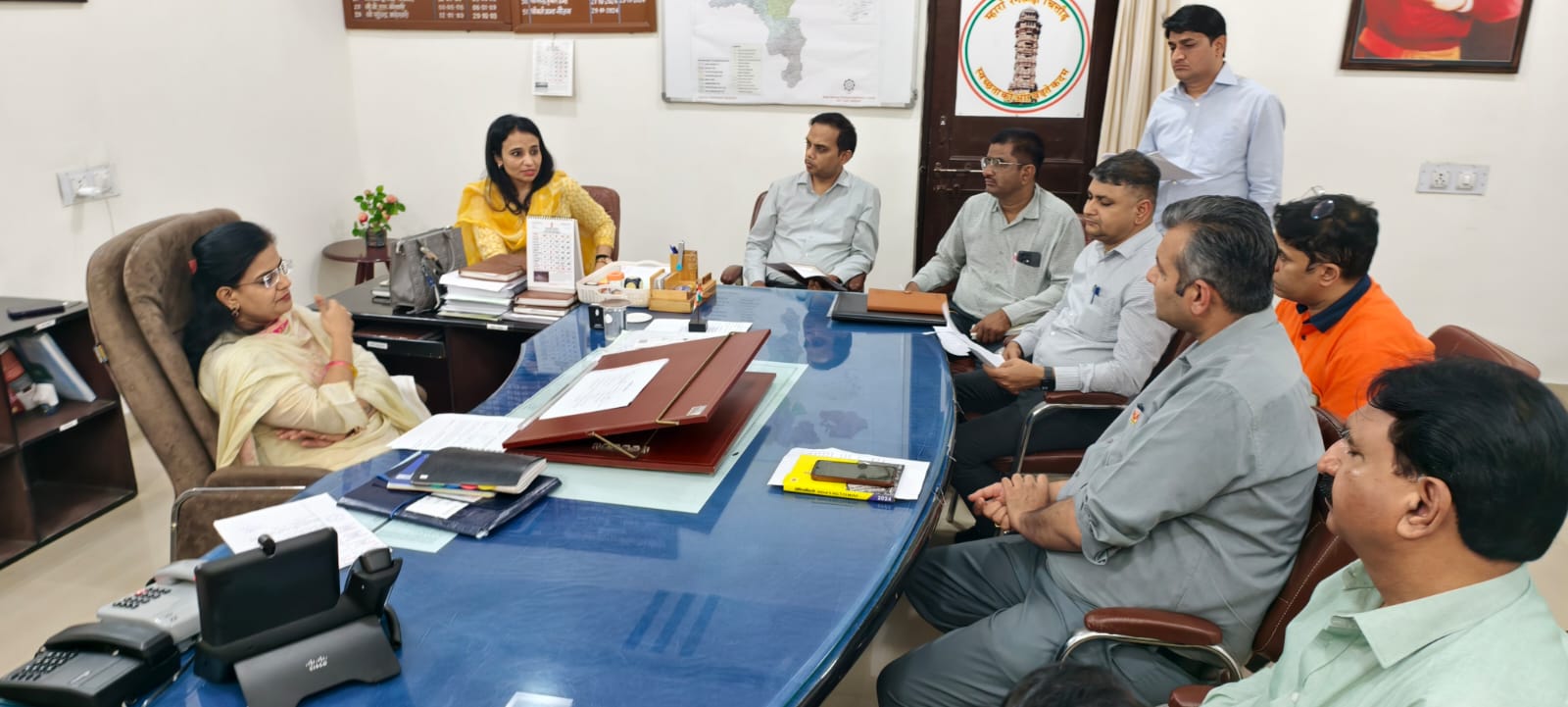 चित्तौड़गढ़ - विशेष गहन पुनरीक्षण कार्यक्रम के तहत औद्योगिक संस्थानों के प्रतिनिधियों की बैठक आयोजित
