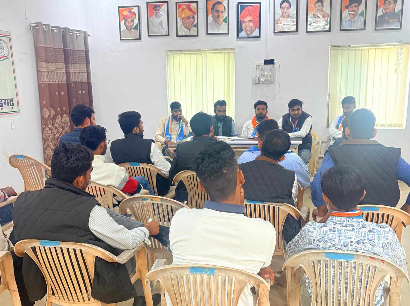 चित्तौड़गढ़ - एनएसयूआई की बैठक सम्पन्न, हल्ला बोल कार्यक्रम 1 को कलेक्ट्रेट पर