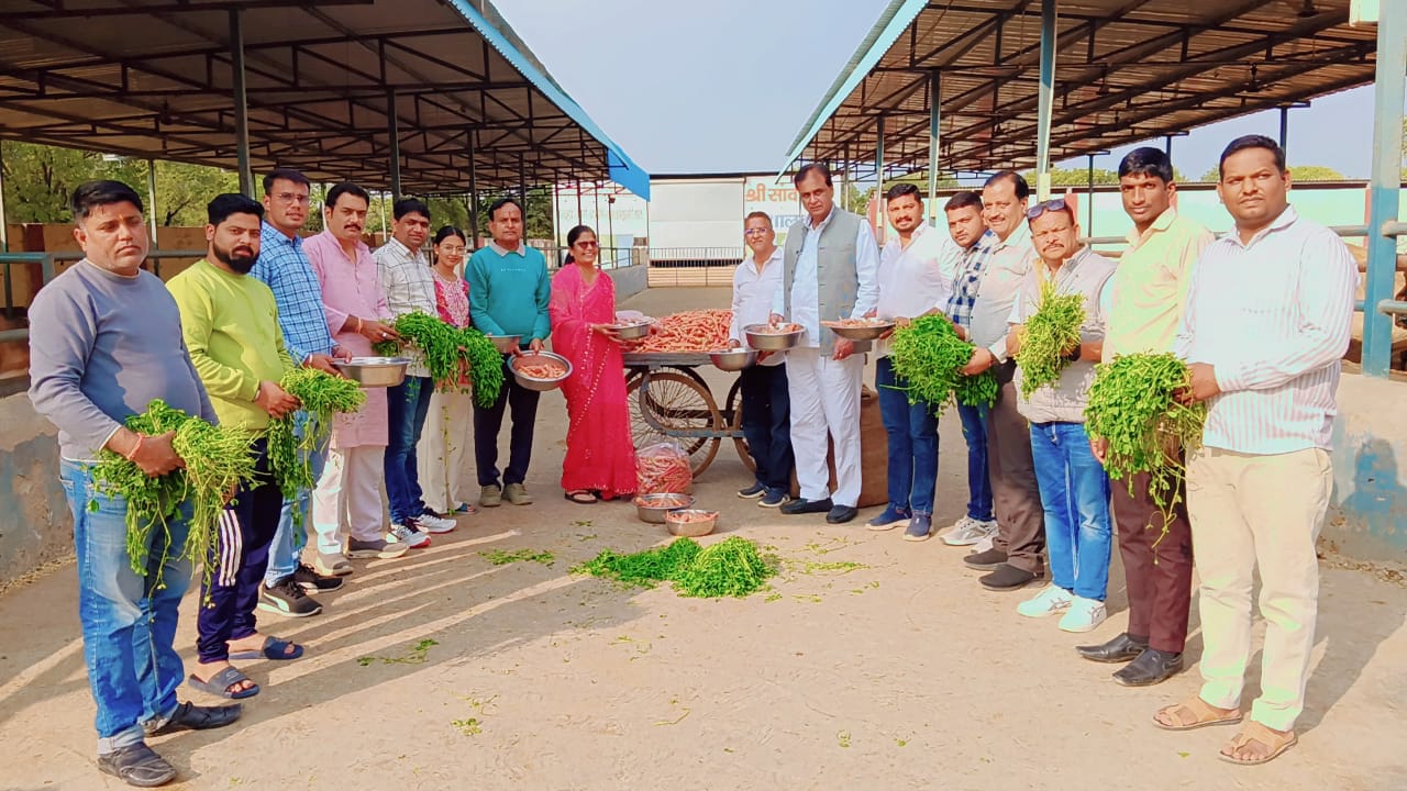 चित्तौड़गढ़ / निंबाहेड़ा - पुण्यतिथि पर सेवा कार्यक्रम सम्पन्न, की गई गौसेवा