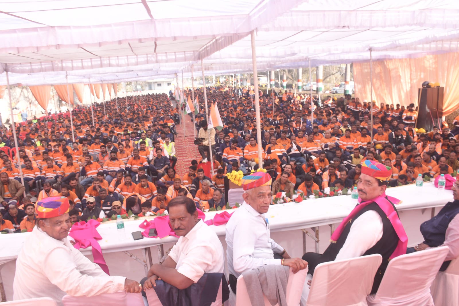 चित्तौड़गढ़ - चन्देरिया स्मेल्टर में श्रमिकों की विशाल आमसभा आयोजित