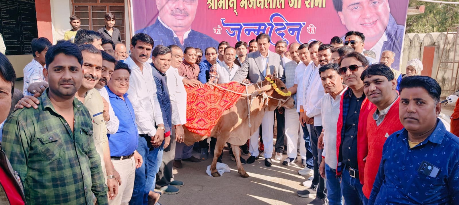 चित्तौड़गढ़ / निंबाहेड़ा  - मुख्यमंत्री शर्मा के जन्मदिन पर विधायक कृपलानी के विशेष उपस्थिति में भाजपा कार्यकर्ताओं ने की गौ सेवा
