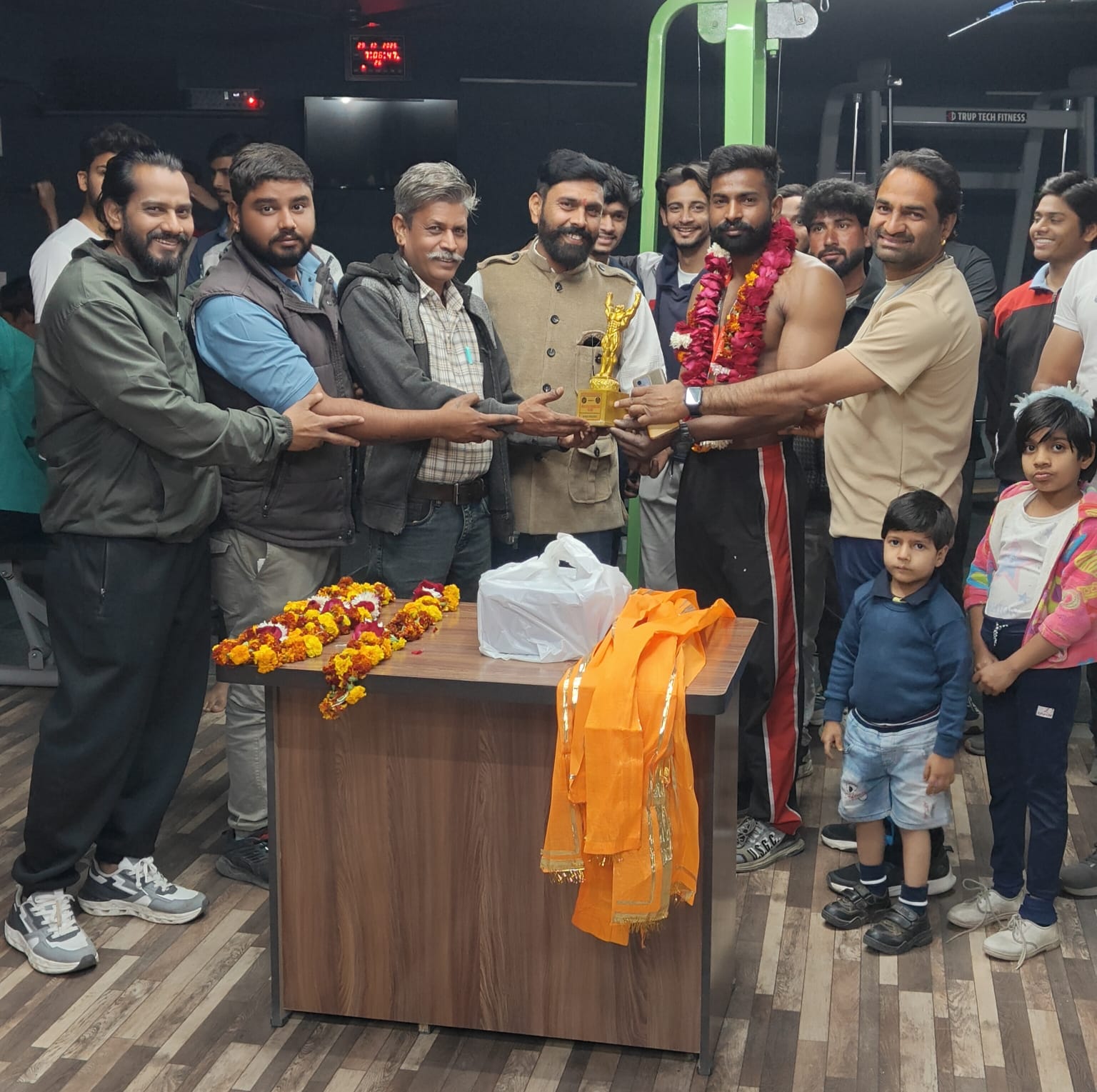 चित्तौड़गढ़ / कपासन - बॉडी बिल्डिंग प्रतियोगिता में तीसरा स्थान प्राप्त करने पर किया स्वागत