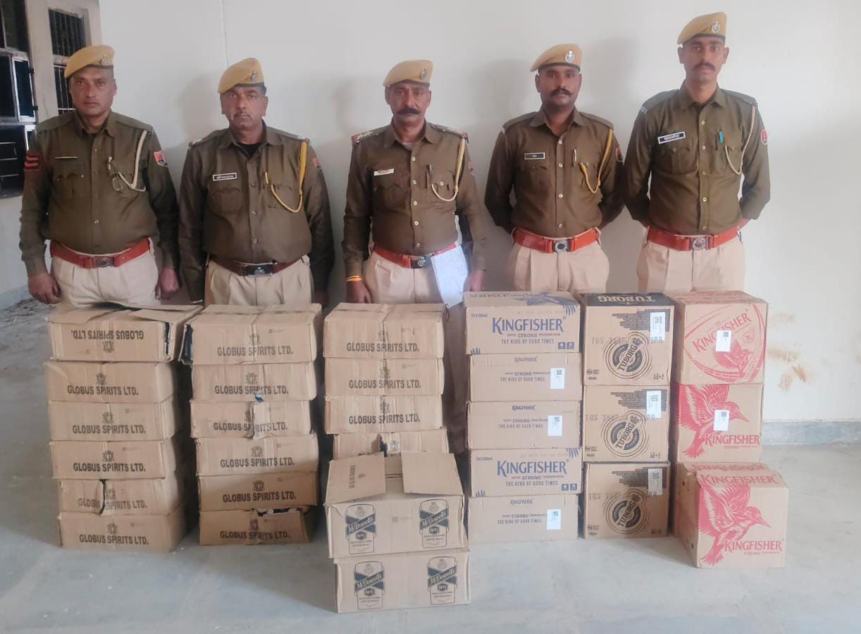 चित्तौड़गढ़ - जावदा पुलिस की अवैध शराब के विरुद्ध प्रभावी कार्यवाही, 32 पेटी देशी-अंग्रेजी शराब जब्त