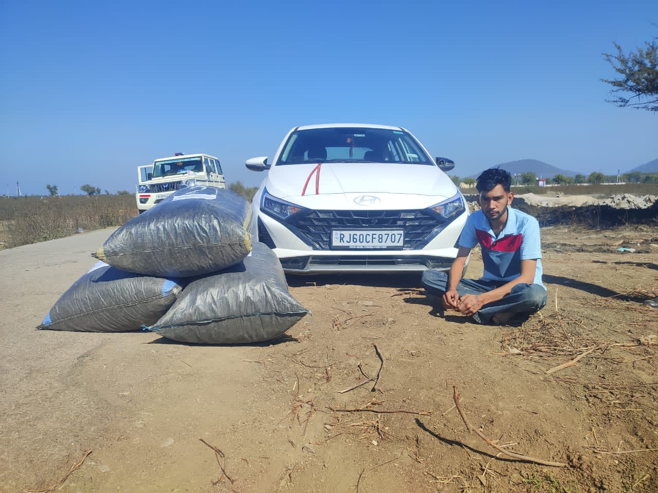 चित्तौड़गढ़ / बेंगू - 45 किलोग्राम से अधिक डोडाचुरा सहित आई-20 कार जब्त, एक आरोपी गिरफ्तार