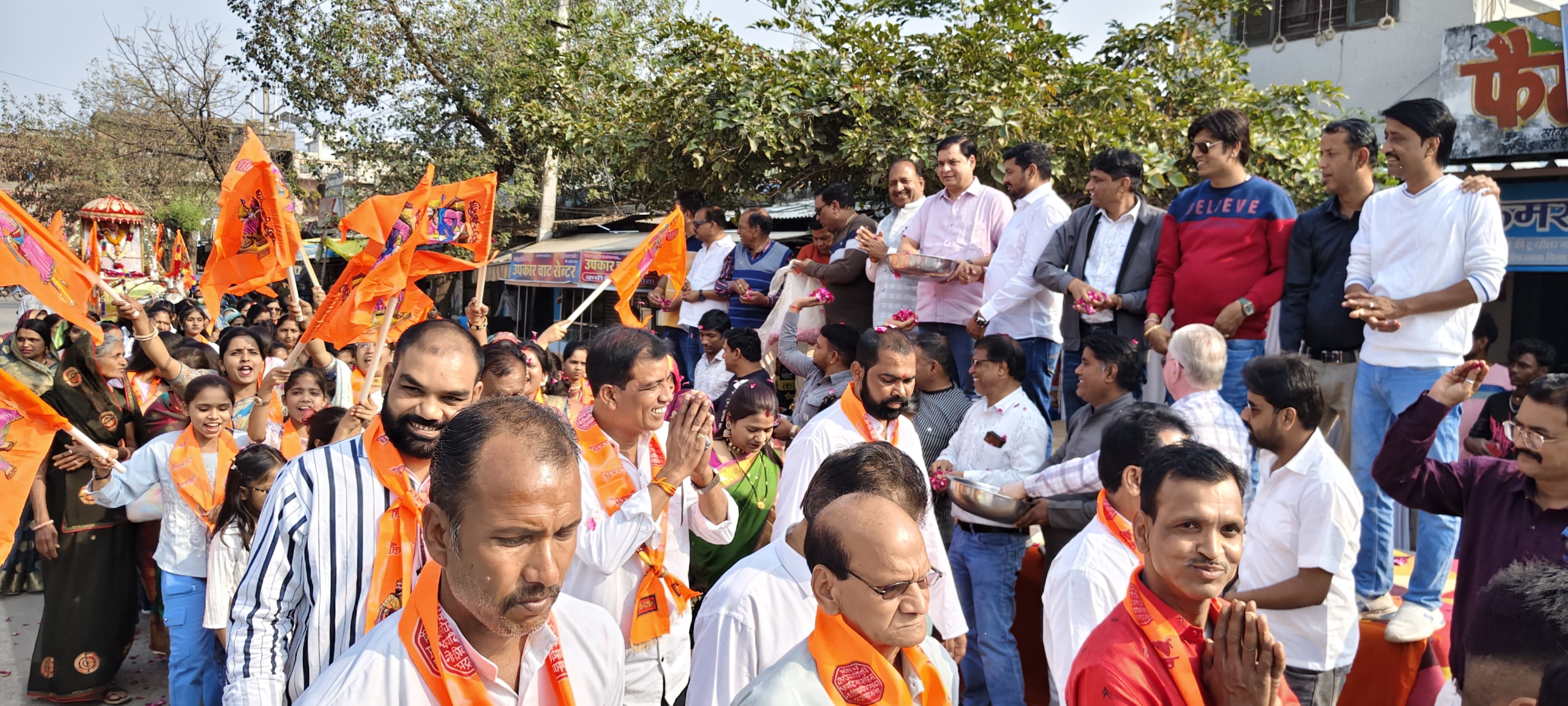 चित्तौड़गढ़ / निम्बाहेड़ा - छत्रपति शिवाजी महाराज की जयंति पर मराठा समाज ने निकाली भव्य शोभायात्रा