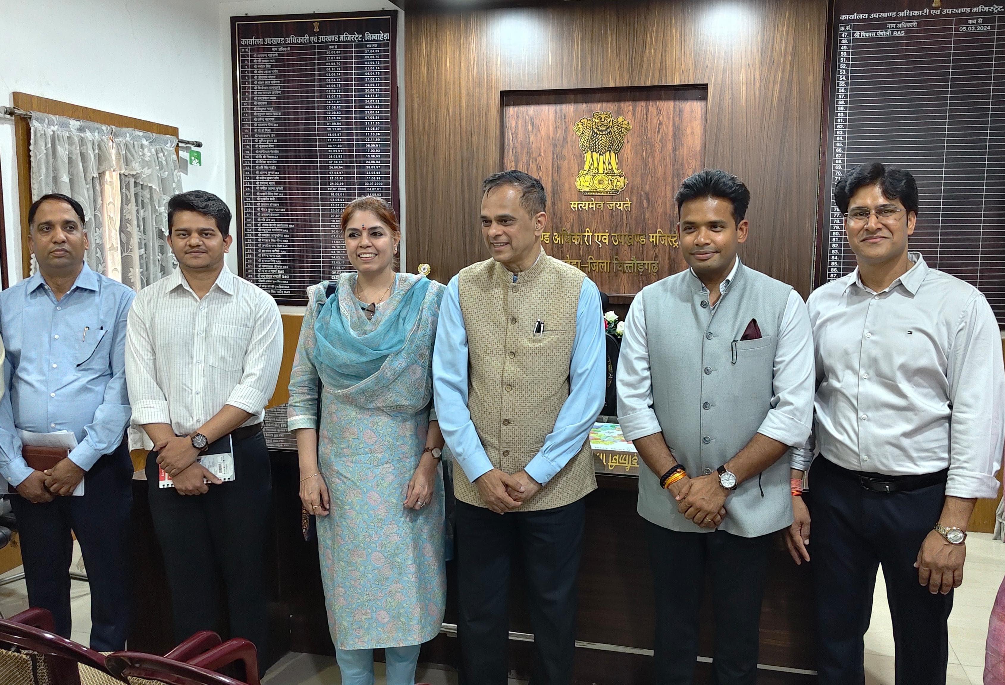 चित्तौड़गढ़ / निम्बाहेड़ा - मुख्य सचिव श्रीनिवासन पहुंचे निंबाहेड़ा, 35 वर्ष पूर्व निंबाहेड़ा से की थी राजकीय सेवा की शुरुआत